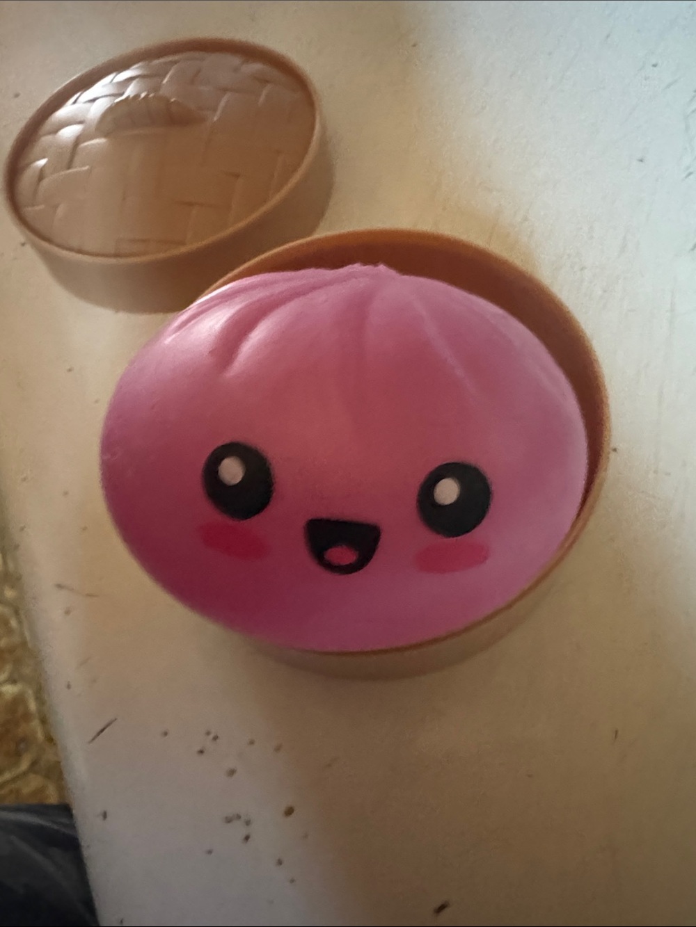 Pink squishy dumpling